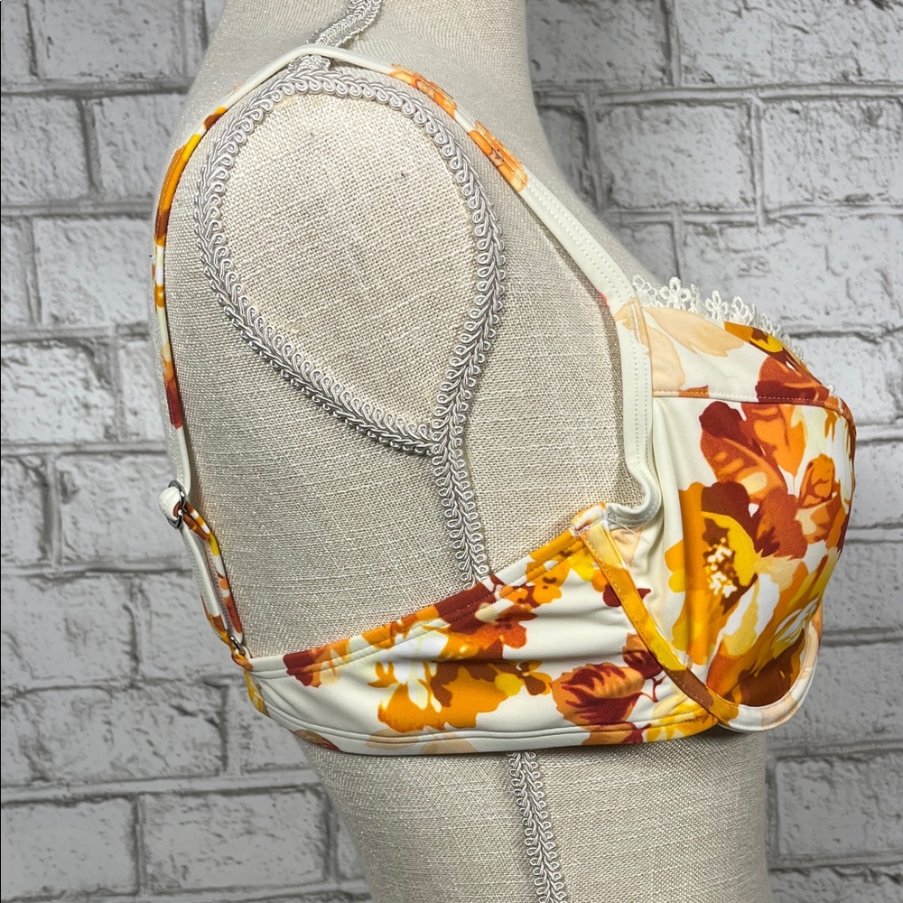 Cupshe Floral Bikini Set with Underwire NWT size L & M - Picture 4 of 16